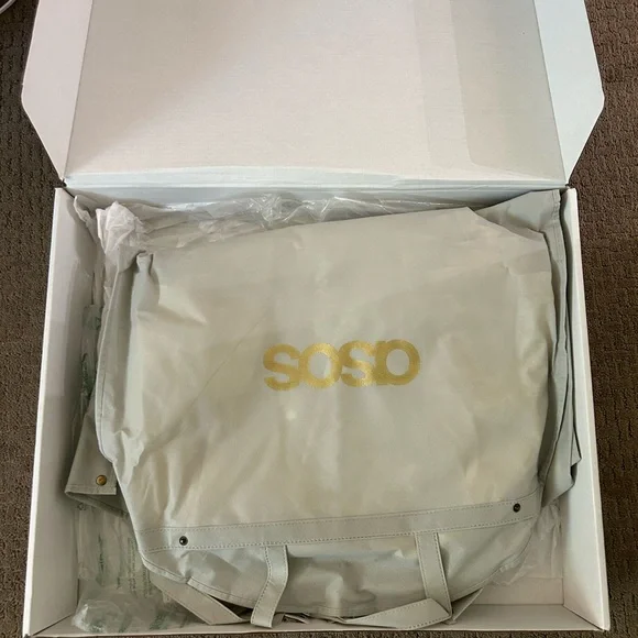 ASOS Wedding Dress - Off-White Satin, Retro Hollywood Glamour NWT Size 4 - Picture 14 of 14